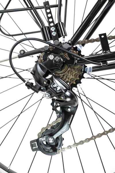 24 Zoll Grace Kinderfahrrad Shimano 21-Gang mit Beleuchtung Schwarz