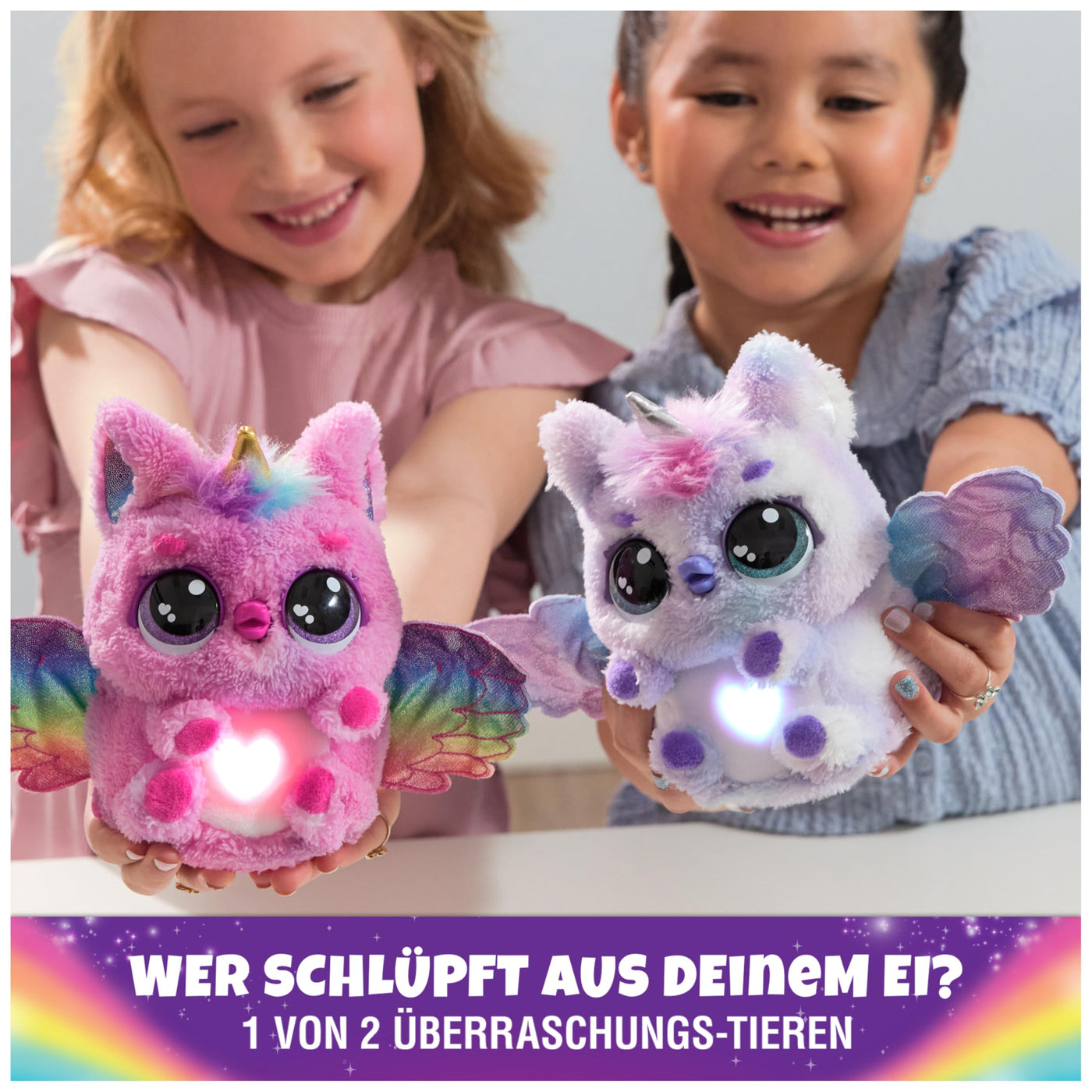 Hatchimals Alive Mystery Ei Pufficorn - magisches selbstschlüpfendes Ei ca. 25 cm groß mit interaktivem Überraschungs-Plüschtier, für Kinder ab 5 Jahren