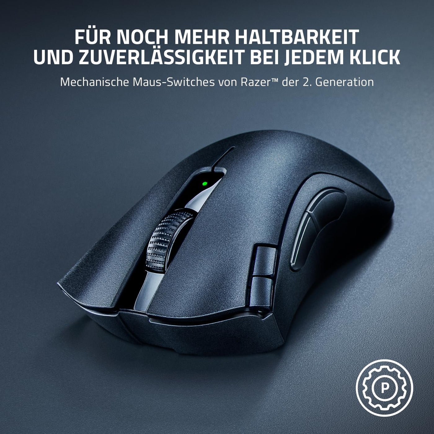 Razer DeathAdder V2 X Hyperspeed - Ergonomische Wireless Gaming Maus für PC/Mac (Mechanische Schalter, Hyperspeed Wireless Technologie, Optischer Sensor) Schwarz