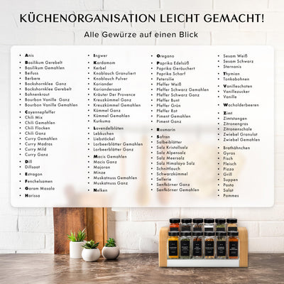 EDELHAUS Gewürzgläser Eckig Set mit Edelstahl Deckel Schwarz (24 x 120ml) Gewürzstreuer mit Streueinsatz und 240 Etiketten - Hochwertige Gewürzbehälter, Gewürzdosen, Gewürze organizer [10,7cm x 4,5cm]