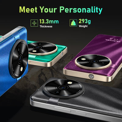 OUKITEL C59 Smartphone Ohne Vertrag Android 15, 10000mAh Handy Ohne Vertrag, 6.88 Zoll 90Hz Simlockfreie Handys, 16GB+128GB, 120LM Taschenlampe, 13MP+5MP Kamera, Dual 4G SIM/Fingerabdruck/OTG/Face ID