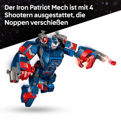 LEGO ǀ Marvel Avengers: Endgame Thor vs. Chitauri Bauset - Superhelden Action mit dem Iron Patriot Mech und 7 Minifiguren - Geschenk für Jungen und Mädchen ab 8 Jahren - 76322