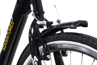 Denver Discovery E4000 E-Bike, City Bike mit 26 Zoll Rädern, Shimano 6-Gang-Schaltung für Damen, Schwarz