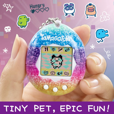 TAMAGOTCHI Bandai Original Unicorn - virtuelles elektronisches Haustier mit Display, 3 Tasten und Spielen - 42927