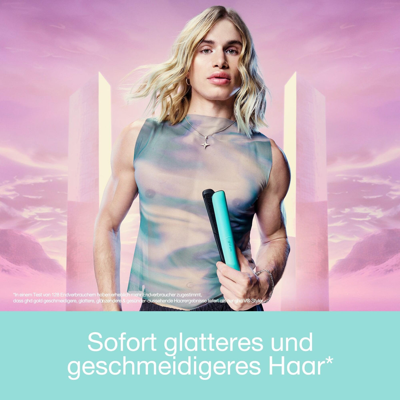 ghd Gold Haarglätter & Styler - Limited Edition Futurescape Collection in Mystic Aqua