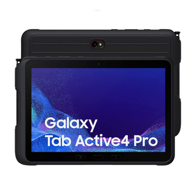Samsung Galaxy Tab Active4 Pro 5G Enterprise Edition, robustes 10,1 Zoll Android Tablet, 128 GB, 7.600 mAh Akku, Business Tablet, Black