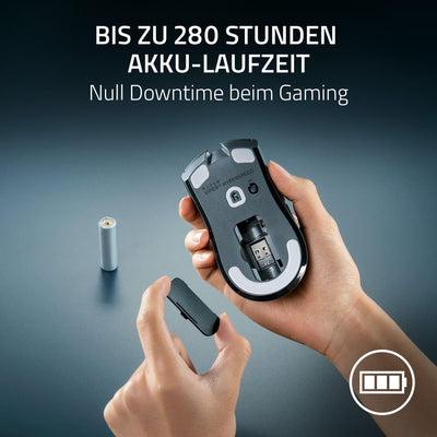 Razer Viper V3 HyperSpeed - Kabellose Esports Maus (Focus Pro 30K Optical Sensor, Bis zu 280 Std. Akku, Mechanische Maus-Switches der 2. Generation, kabellose Abtastrate von 4000 Hz) Schwarz