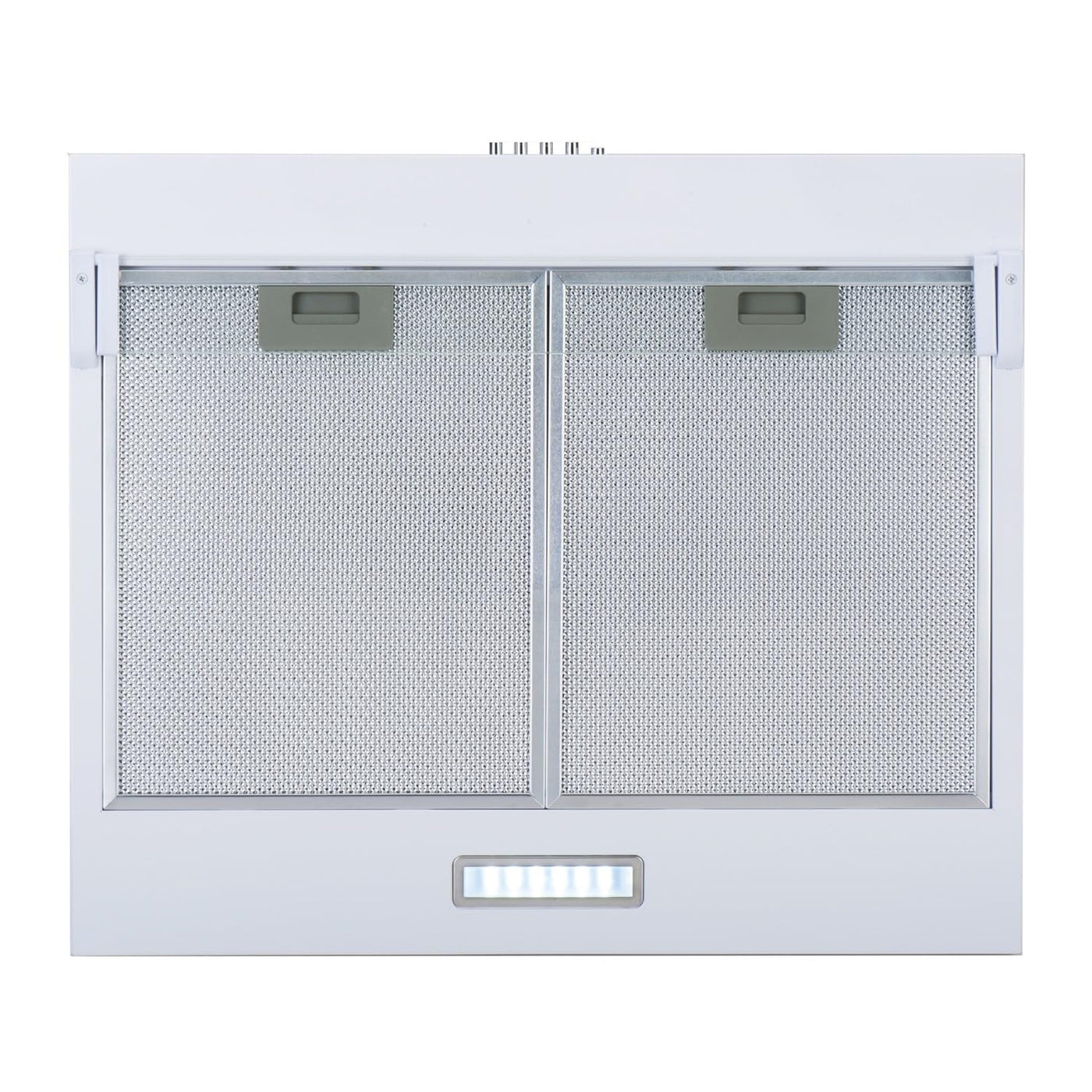NEG Dunstabzugshaube NEG15-ATW+ (weiß) Edelstahl-Unterbau-Haube mit Doppelmotor (Abluft/Umluft) und LED-Beleuchtung (60cm) Unterschrank- oder Wandanschluss