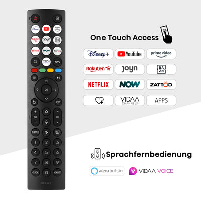 Hisense 55U6NQ 139 cm (55 Zoll) Fernseher 4K Mini LED ULED HDR Smart TV, 60Hz, HDMI 2.0, Game Mode Plus, Dolby Vision & Atmos, Bluetooth, Alexa Built-in, Anthrazit, [2024]