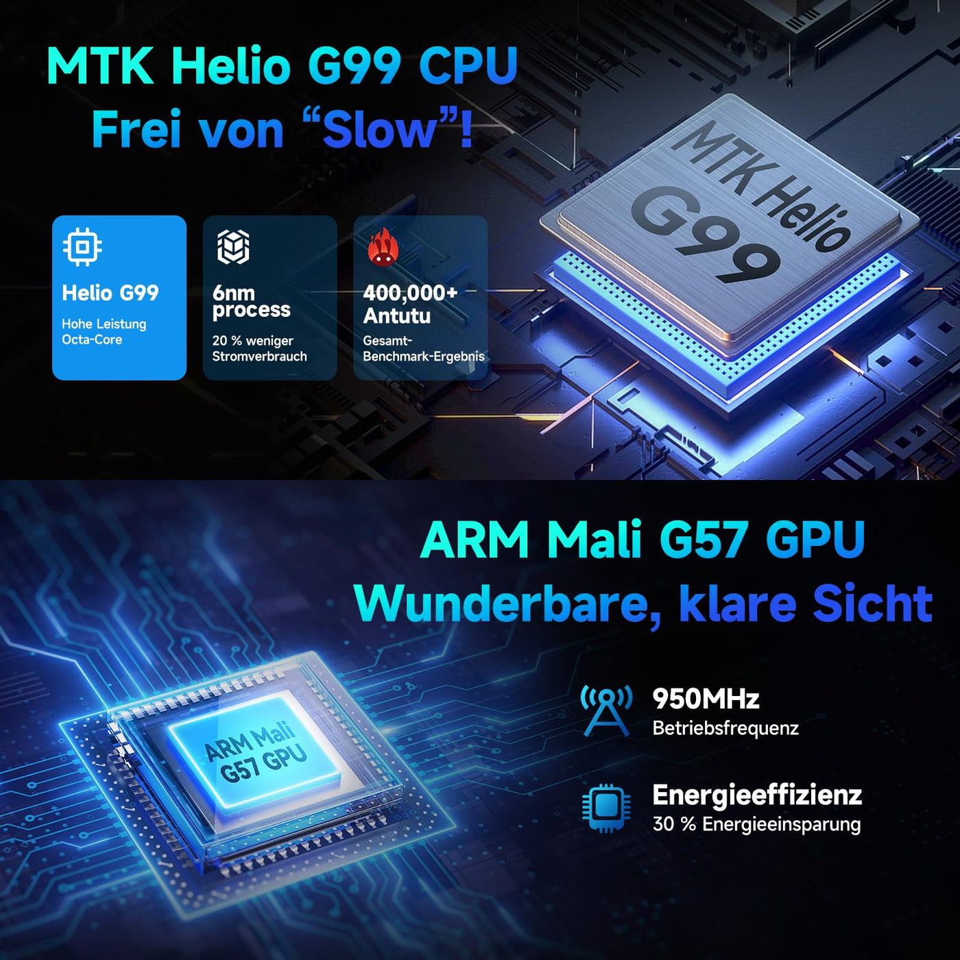 FEONAL Android 15 Tablet 12 Zoll 2K Display Helio G99 Gaming Tablet mit Tastatur/Stift/Maus, Gemini AI, 16(8+8) GB RAM+256GB ROM (2TB TF), 5G WiFi Tablets-PC, 21MP/9000mAh/Widevine L1/GPS/BT5 - Grau