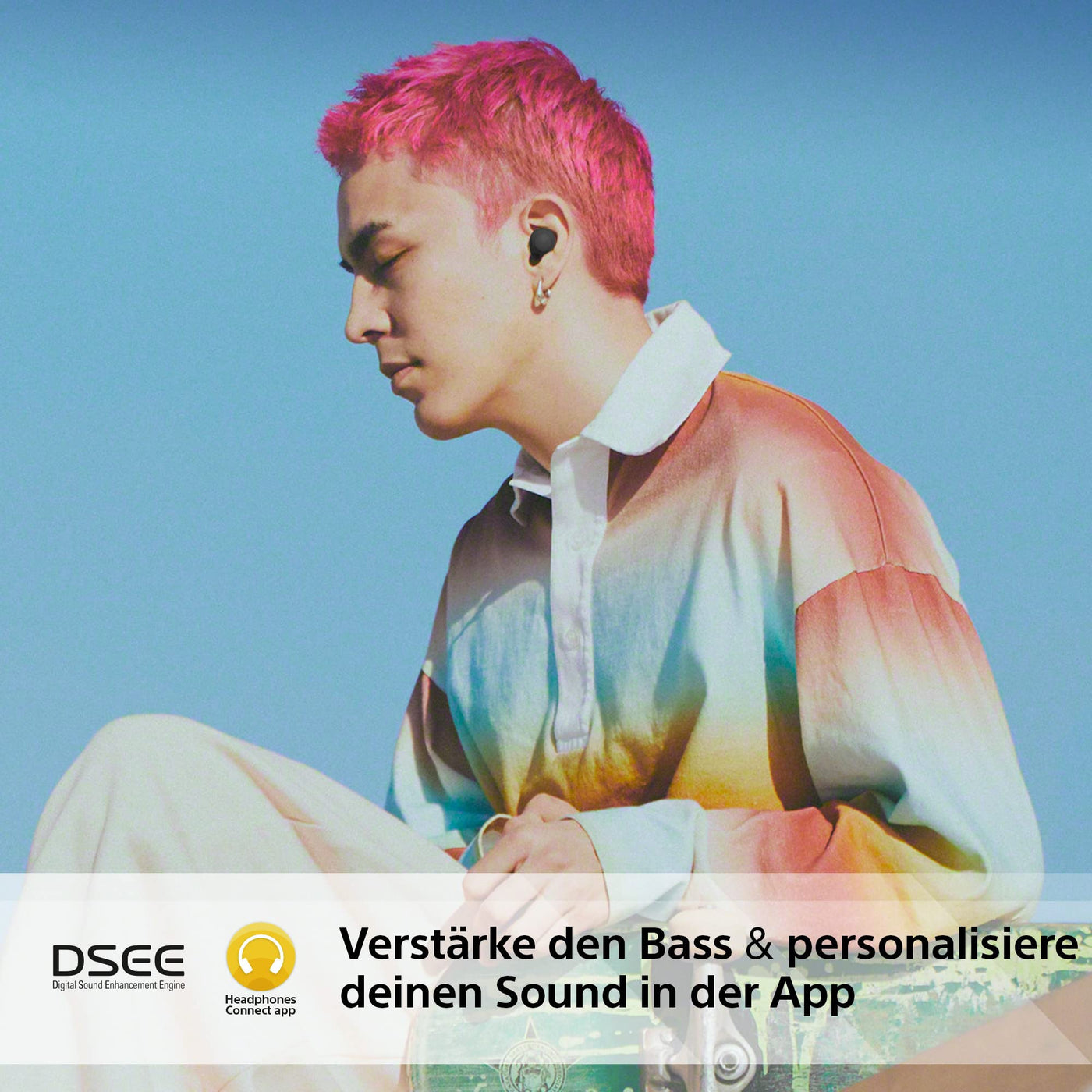 Sony WF-C700N kabellos, Bluetooth, Noise Cancelling Kopfhörer (kleine, leichte Kopfhörer mit Bluetooth Multipoint Connection, IPX4, bis zu 20h Akkulaufzeit, Schnellladung, iOS & Android) Schwarz