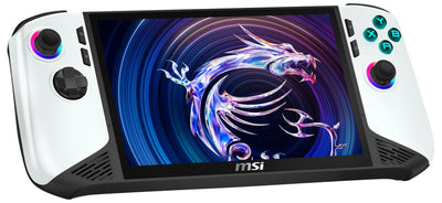 MSI Claw 8 AI+ Gaming Handheld, Polar Tempest Edition, 8 Zoll FHD+ 120 Hz Display, Intel Core Ultra 7 Prozessor 258V, 32 GB RAM, 2 TB SSD, Intel Arc Grafik, Windows 11 Home, Schwarz/Weiß, A2VM-091