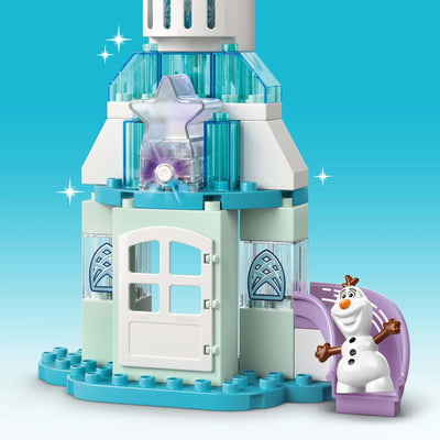 LEGO DUPLO │ Disney Annas und Elsas Party im Eispalast - Frozen Spielzeug mit ELSA Figur, Lichtstein & Zubehör - Kleinkinder Motorikspielzeug ab 2 Jahren - Minifiguren für Mädchen und Jungen - 10455