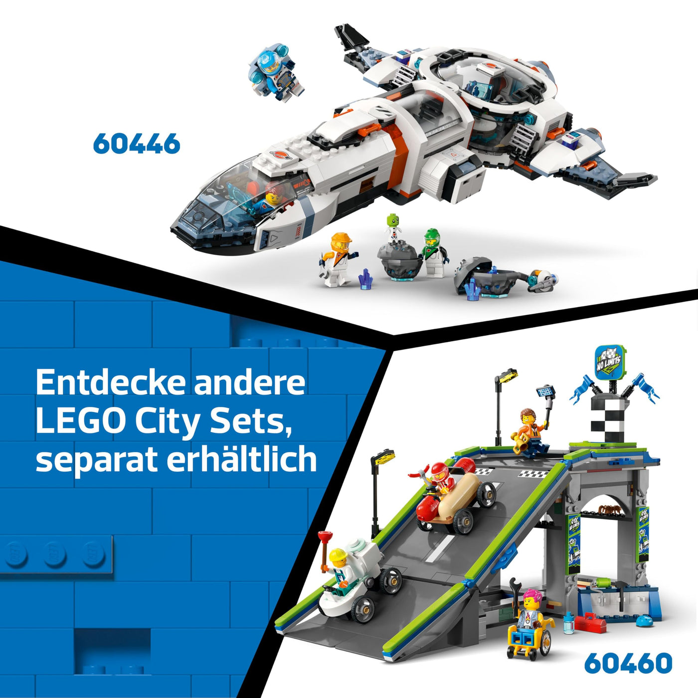 LEGO City Kombinationsset mit Hubschrauber, Löschauto und U-Boot und 3 Minifiguren - Baubare Spielzeug Fahrzeuge für Jungen und Mädchen ab 7 Jahren - Geschenk zum Geburtstag & für die Feiertage 60462