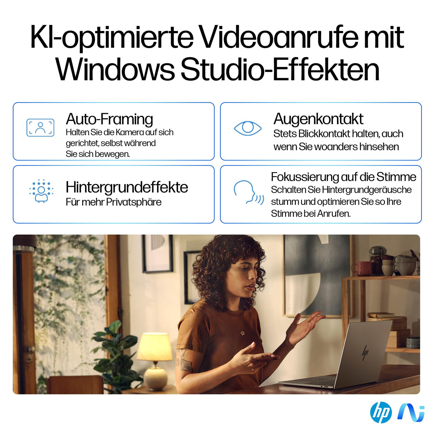 HP OmniBook X Next Gen AI Laptop | Qualcomm Snapdragon X Elite X1E-78-100 (12C) mit dedizierte NPU für KI | 45 NPU TOPS | Copilot+ PC | 14" 2,2K Touchscreen | 16 GB RAM | 1TB SSD | Win11 | Silber