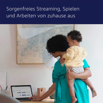 Amazon eero 6 Mesh-WLAN-Router | 900-Mbit/s-Ethernet | Bis zu 140 m² Abdeckung | Für Verbindungen mit über 75 Geräten | Einzelpack