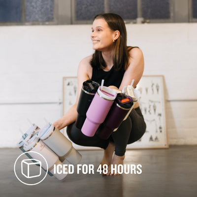 Stanley Quencher H2.0 FlowState Trinkflasche mit Strohhalm 1.18 - Thermobecher Kühlt 11 Stunden - 48 Stunden Eisgekühlt - Spülmaschinenfest - Thermosflasche BPA Frei - Kaffeebecher To Go - Plum