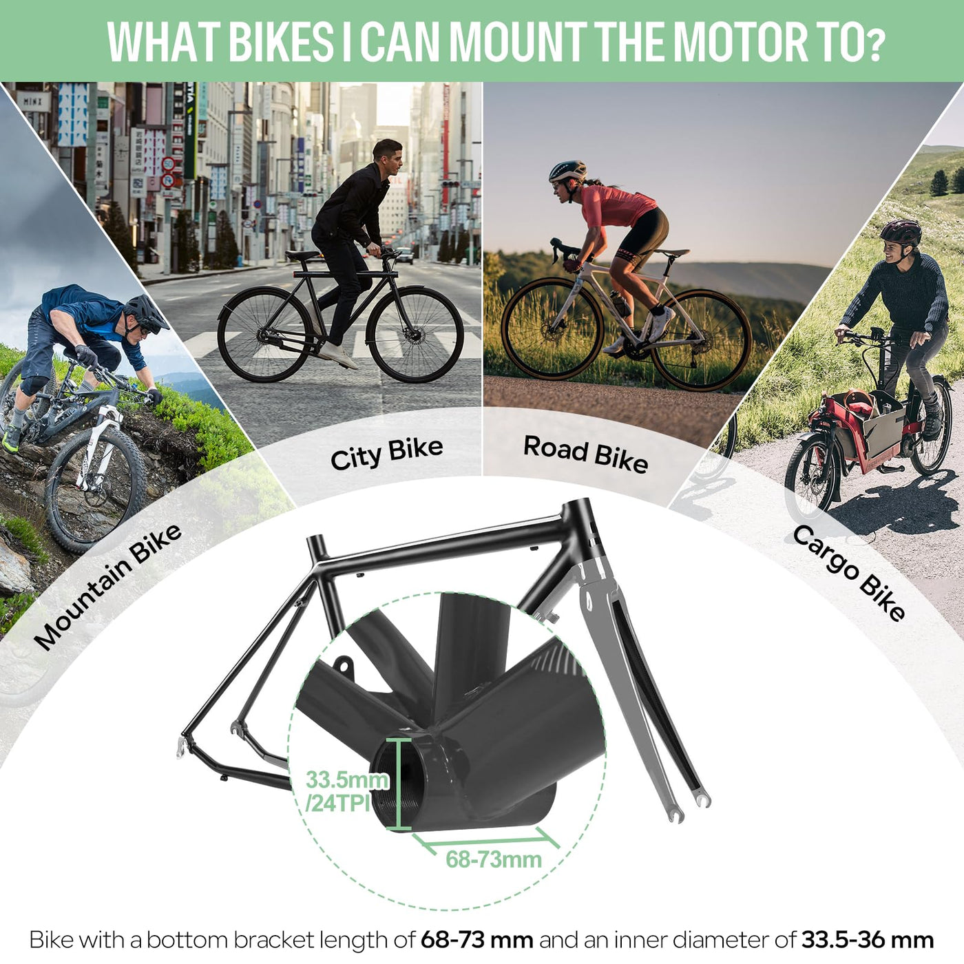 BAFANG Mittelmotor 48V 250W BBS01B Ebike Umbausatz mit 48V13Ah Unterrohr-Batterie und Multifunktions EKD01 Display, CAN Version G340 8fun Motor für BB68mm Mountainbike Rennrad Pendlerfahrrad DIY Kit