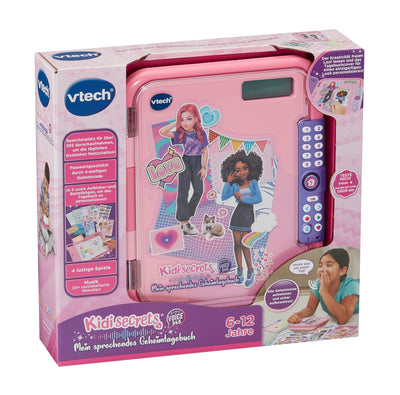 Vtech KidiSecrets – Magic Voice 365 – Das 2-in-1 Tagebuch für Sprachaufnahmen, kreative Spiele und persönliche Erinnerungen – Für Kinder von 6-12 Jahren