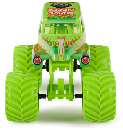 Monster Jam, Grave Digger Monster Truck, detailreiches Metall-Spritzguss-Fahrzeug zum Spielen und Sammeln im Maßstab 1:24, Spielzeug für Kinder ab 3 Jahren