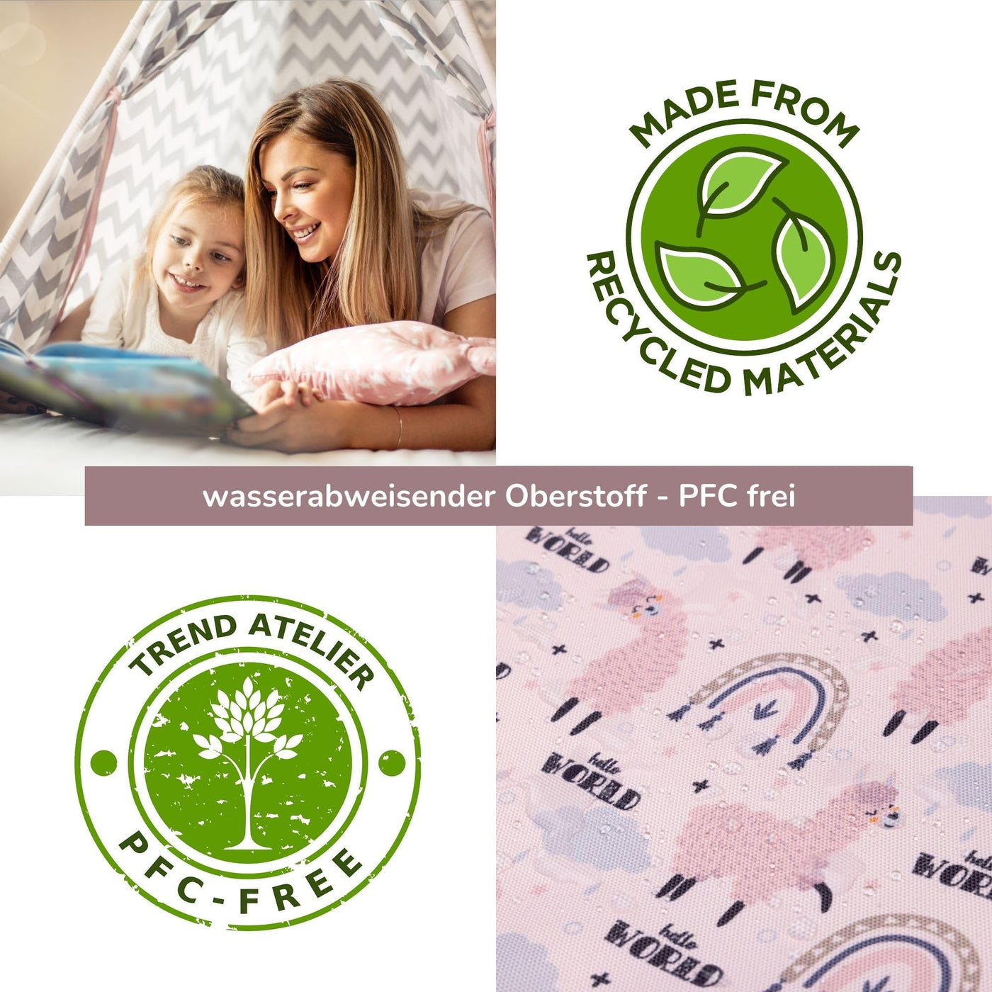 TA Trend Atelier Aufbewahrungs-/Transport-Tasche für tiptoi Bücher, Stift und Zubehör (Rosa-Lama)