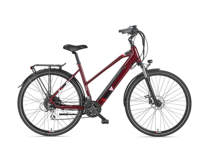 TELEFUNKEN E-Bike Damen Elektrofahrrad Alu 28 Zoll mit 24-Gang Shimano Acera Kettenschaltung, Pedelec Trekkingrad mit Hinterrad-Motor 250W 11,6 Ah, 36V Akku, XC940 Expedition