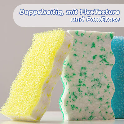 Scrub Daddy Eraser Daddy 10x, Schmutzradierer, Starker & Haltbarer Melamin Schwamm, Doppelseitige Zauberschwamm Schmutzradierer, Allzweckreinigungsschwämme für gestrichene Wände, Blau Doppelpackung