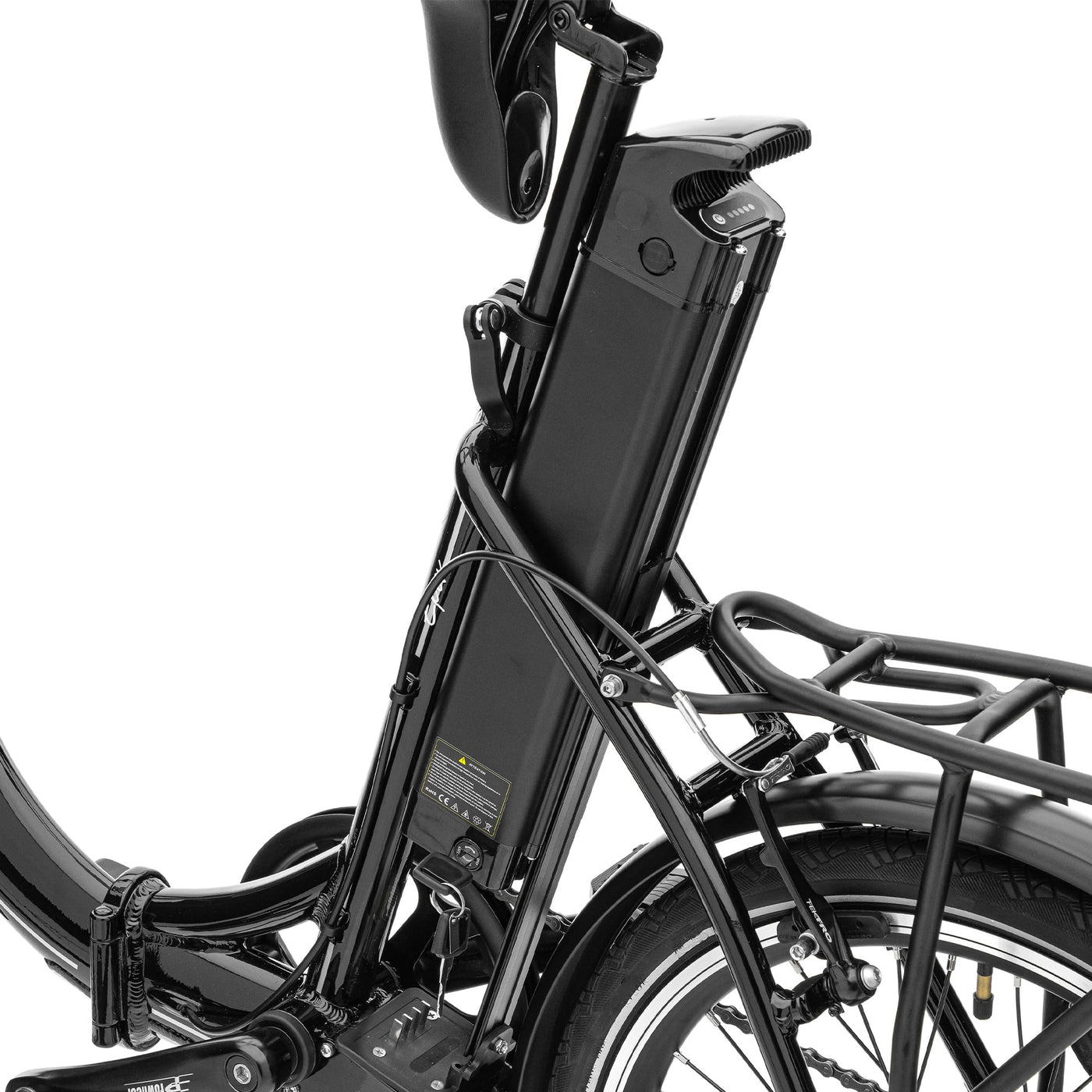 VecoCraft E-Pax E-Bike Klapprad, 20 Zoll E-Klapprad, Elektrofahrrad mit 7-Gang, herausnehmbarem 36V/13Ah Akku, Reichweite bis zu 55-95km, 250W Heckmotor, e Bike klapprad schwarz
