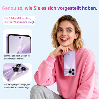 OUKITEL C69 Smartphone Ohne Vertrag - 7,2 Zoll 120Hz Display 6000mAh Akku Handy Ohne Vertrag 64MP+8MP 16GB+128GB/1TB Smartphone Android 15 Simlockfreie Handys Dual SIM 4G Face ID/OTG/GPS/Grün