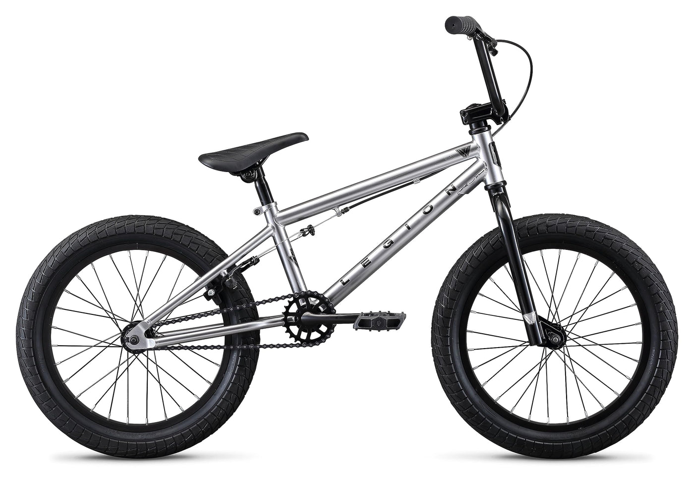 Mongoose Legion L18 Freestyle Sidewalk BMX Bike for Kids Bicycle, Silver