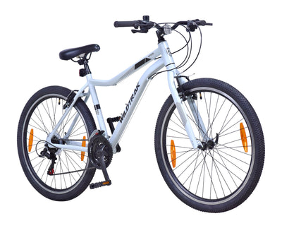 Wildtrak - Alu-Mountainbike, Erwachsene, 26 Zoll, 18-Gang, Shimano-Schaltung - Weiß