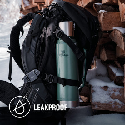 Stanley Classic Legendary Thermosflasche 1L - Thermos Hält 24 Stunden Heiß oder Kalt - Edelstahl Thermoskanne - BPA-Frei - Spülmaschinenfest - Blaze Orange