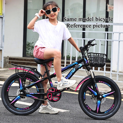 Mountainbike 7 Gang 22 Zoll V Bremse Ultraleichter Rahmen aus Kohlenstoffstahl Vorderrahmen und Hinterrahmen Geeignet für Jungen und Mädchen C,22 inch 7speed