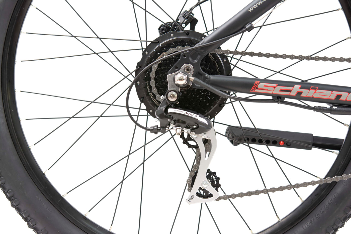 F.lli Schiano Braver, E Bike Mountainbike, 27.5 Zoll, 36V 11.6Ah Abnehmbarer Akku, Motor 250W 50Nm, MTB Ebike für Herren und Damen, Schwarz-Rot