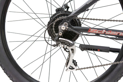 F.lli Schiano Braver, E Bike Mountainbike, 27.5 Zoll, 36V 11.6Ah Abnehmbarer Akku, Motor 250W 50Nm, MTB Ebike für Herren und Damen, Schwarz-Rot