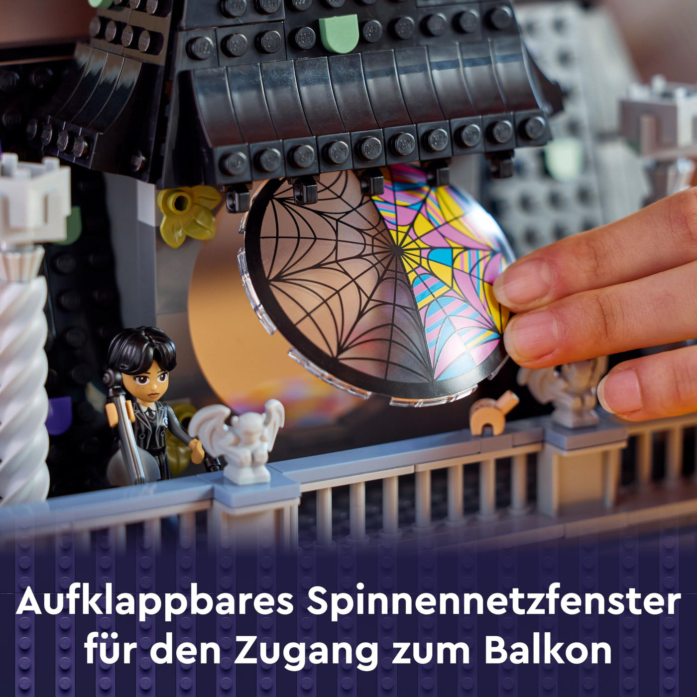 LEGO Wednesday: Wednesdays und Enids Zimmer im Studentenwohnheim, Nevermore Academy zum Sammeln und Umgestalten, Sammlerstück mit 4 Spielfiguren, Spielzeug für Mädchen, Jungen und Fans 76781