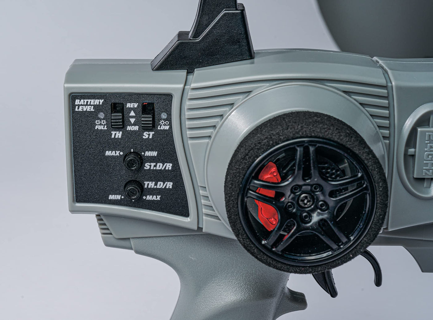 Carson 500500105 Reflex Wheel X1 2.4G grau - KIT kompatibel, Modellbau, Zubehör, Empfänger, RC Funke, 2 4 GHz Fernsteuerung