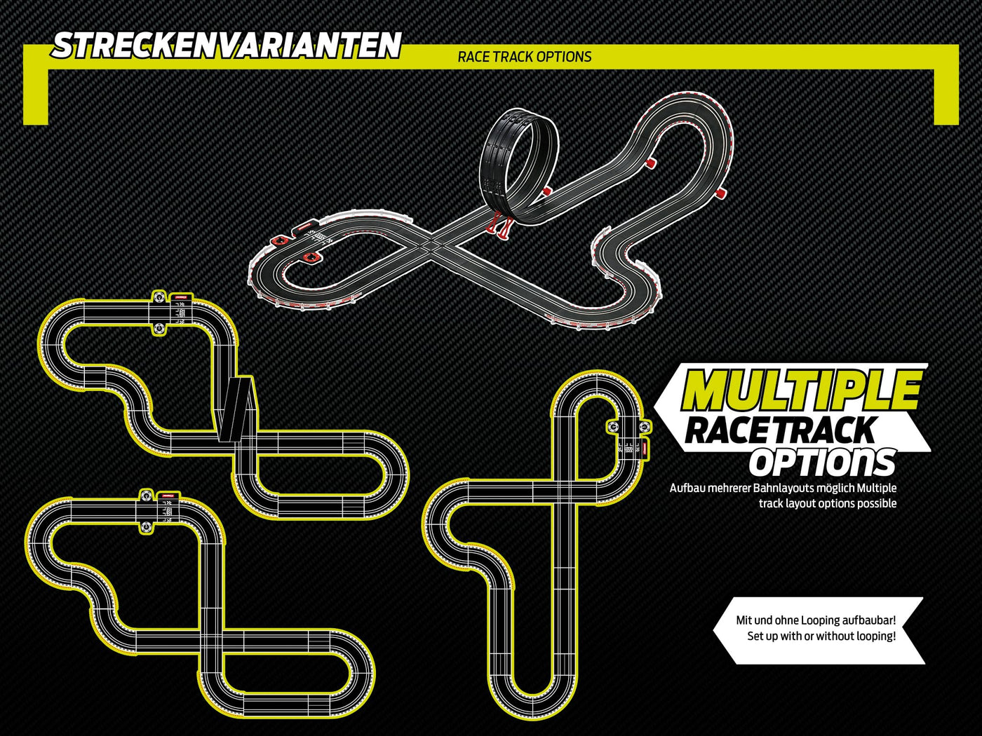 Carrera - 20062563 - Go I GT Super Challenge I Detailgetreue Audi R8 LMS GT3 evo II und Lamborghini Huracán GT3 im Maßstab 1:43 I Actiongeladener Rennspaß mit Rundenzähler und herausfordernder Strecke
