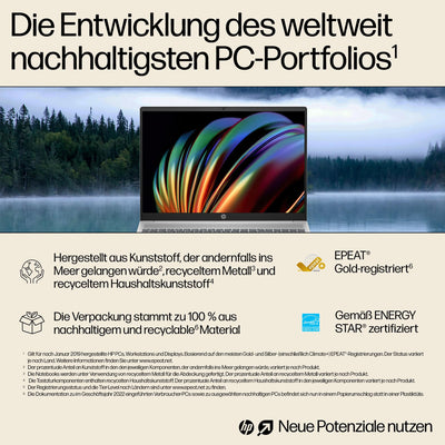 HP Pavilion Laptop PC | Intel Core Ultra 5 mit integrierter KI | 125U 16" WUXGA-Display | 16GB RAM | 1TB PCIe NVMe SSD | Intel Grafikkarte | QWERTZ mit Copilot Key | Windows 11 Home | Silber