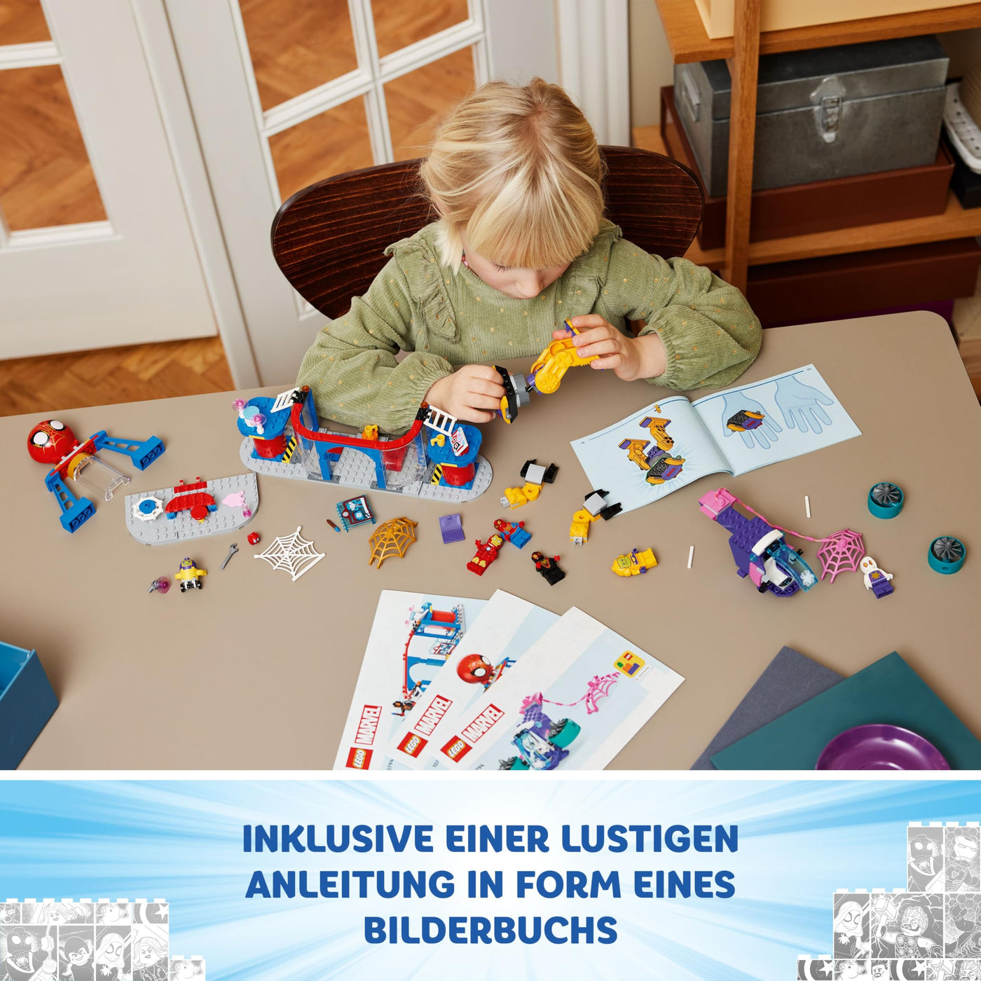 LEGO Marvel Das Hauptquartier von Spideys Team, Spider-Man-Spielzeug mit Fahrzeug und Mech, Geschenk für Jungs und Mädchen ab 4 Jahren, die Fans der TV-Serie Spidey und Seine Super-Freunde sind 10794