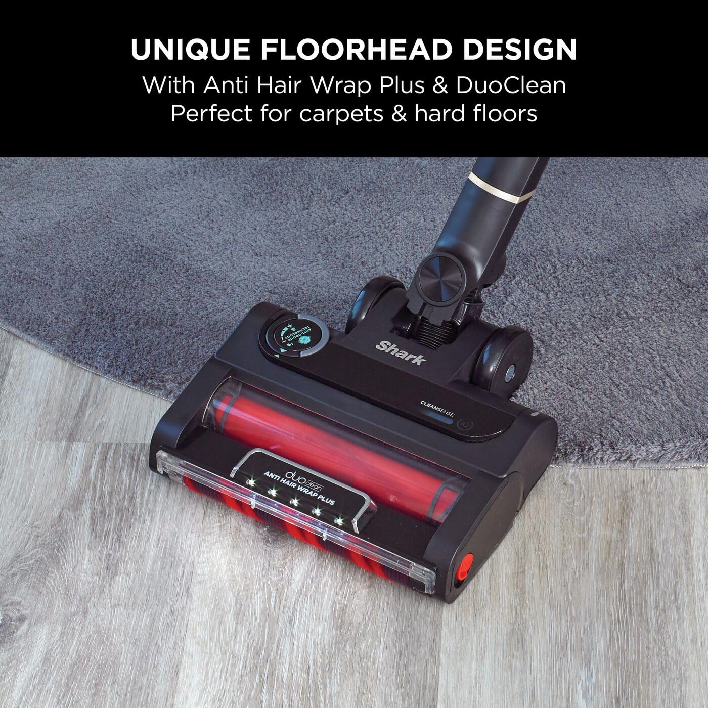 Shark IZ400UKT Kabelloser Stabstaubsauger, Plastik, Messing, 60 Min Run Time