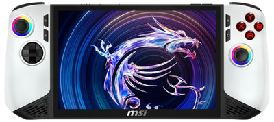 MSI Claw 8 AI+ Gaming Handheld, Polar Tempest Edition, 8 Zoll FHD+ 120 Hz Display, Intel Core Ultra 7 Prozessor 258V, 32 GB RAM, 2 TB SSD, Intel Arc Grafik, Windows 11 Home, Schwarz/Weiß, A2VM-091