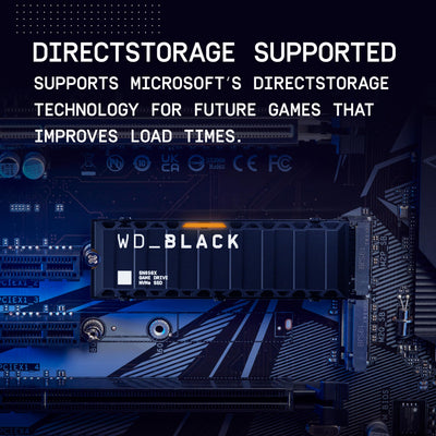 WD_Black SN850X NVMe SSD mit Heatsink 4 TB interne SSD (Gaming Speicher, PCIe Gen4-Technologie, lesen 7.3 MB/s, Schreiben 6.600 MB/s) Schwarz