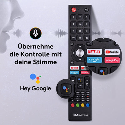 TD Systems - 24 Zoll Smart TV, HD DVB-T2/C/S2 Television, Android 11, Modell 2024, Fernseher mit 2 Jahren Garantie - PRIME24C19GLE