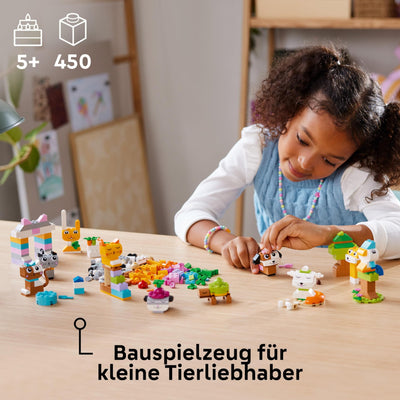 LEGO Classic Kreative Tiere - Spielzeugtiere zum Bauen und Spielen - Lernspielzeug mit Hund, Katze, Hase, Hamster & Vogel - Spielset als Kinder Geschenk für Mädchen und Jungen ab 5 Jahren - 11034