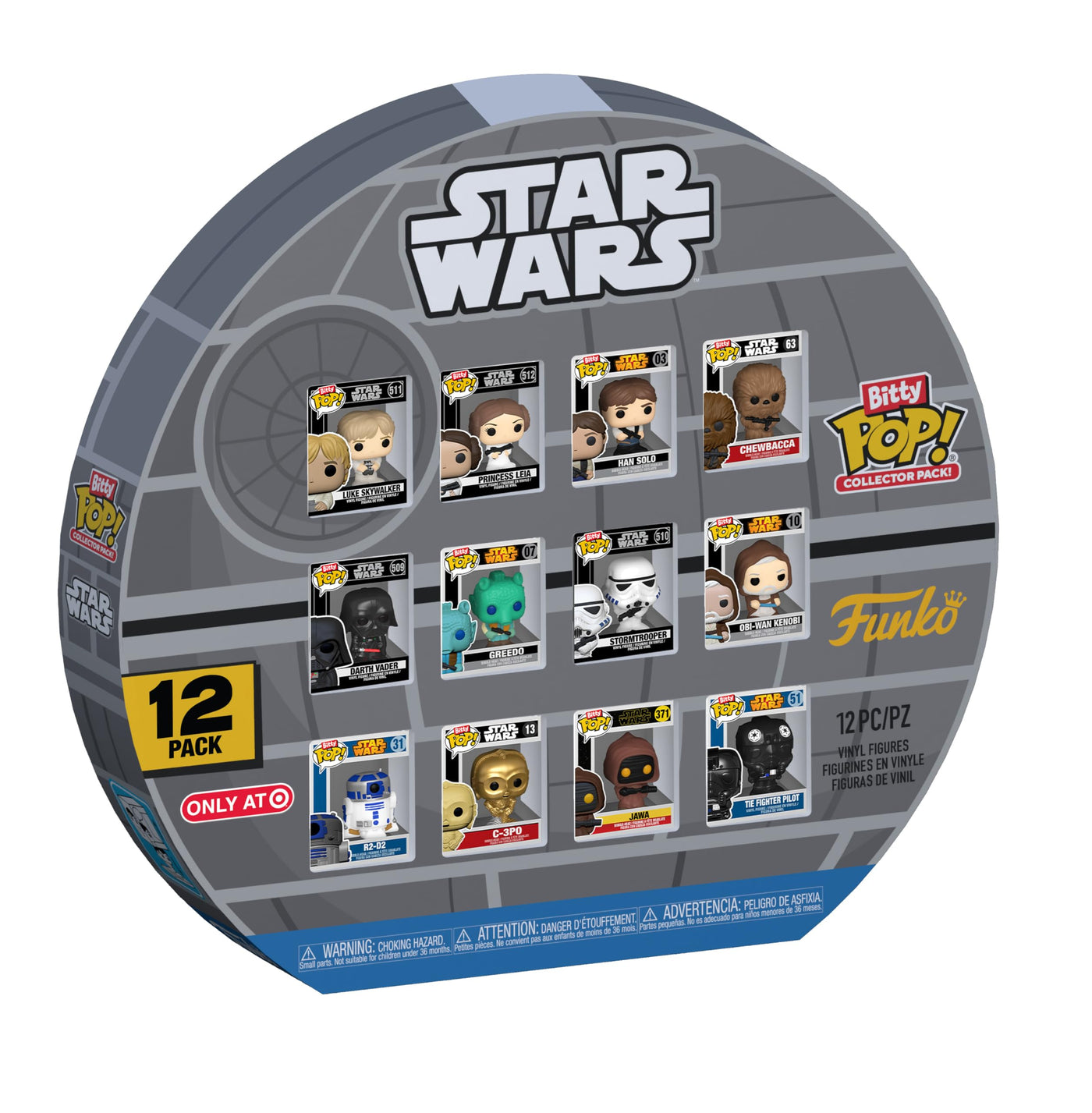 Funko Bitty Pop! Star Wars: A New Hope - 12pc Multipack - 0.9 Inch (2.2 cm) Sammlerstück Stapelbares Display-Regal Inklusive - Geschenkidee Party-Tüten-Strumpf - Kuchenaufstecker - Movies Fans