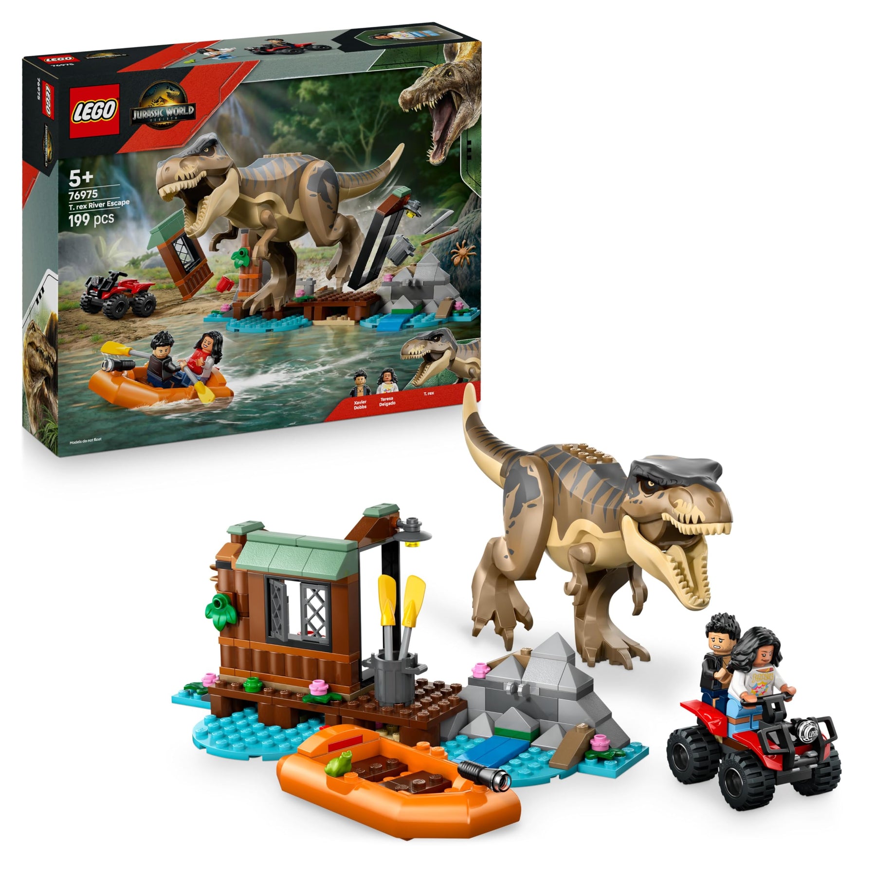 lego jurassic world spielzeug LEGO Jurassic World Flucht vor dem T.Rex – Interaktives Spielzeug mit