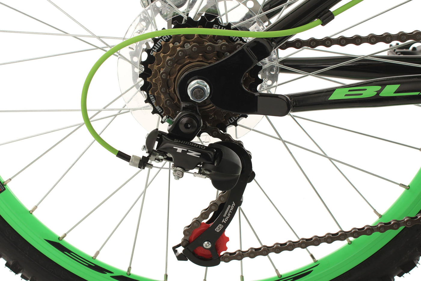 KS Cycling Jugendfahrrad Mountainbike Fully 24'' Bliss schwarz-grün RH 38 cm