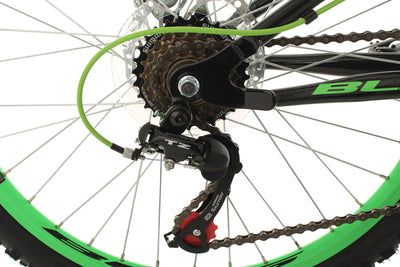 KS Cycling Jugendfahrrad Mountainbike Fully 24'' Bliss schwarz-grün RH 38 cm