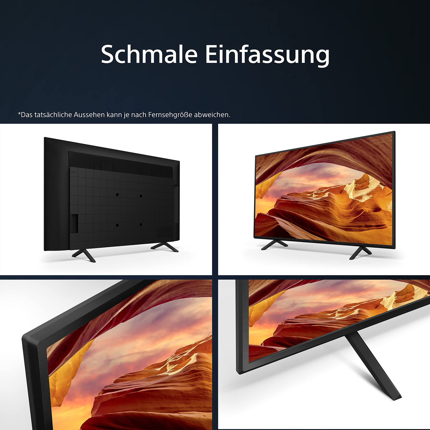 Sony BRAVIA, KD-55X75WL, 55 Zoll Fernseher, LED, 4K HDR, Google TV, Smart TV, Works with Alexa, BRAVIA CORE, HDMI 2.1, Gaming-Menü mit ALLM